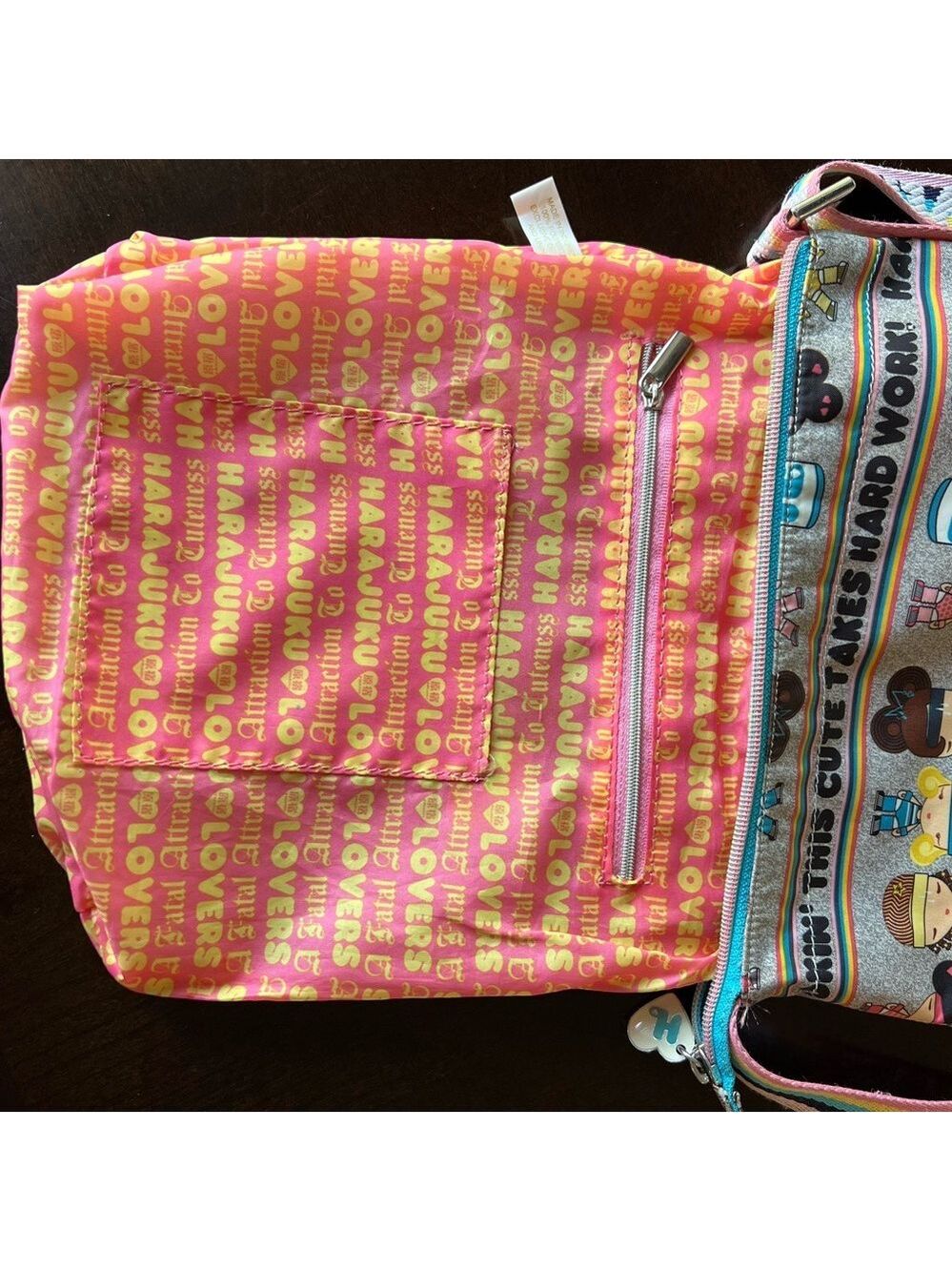 Harajuku Lovers Multicoloured Print Crossbody Bag By Gwen Stefani - Picture 10 of 12